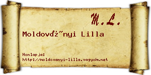 Moldoványi Lilla névjegykártya