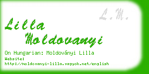 lilla moldovanyi business card